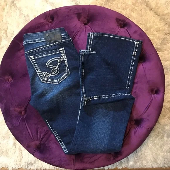 Silver Brand Embellished Jeans Twisted Boot Cut - Picture 7 of 7